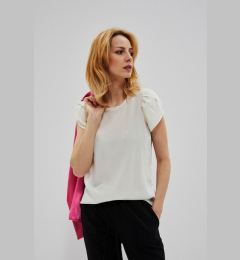 Снимка на Shirt blouse with puffs - ecru