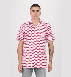 Снимка на Shirt - TOMMY HILFIGER BOLD GEO PRINT SHIRT S/S white-red