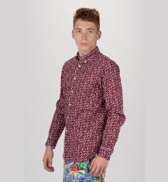 Снимка на Shirt - TOMMY HILFIGER SLIM FLOWER PRINT SHIRT red and white
