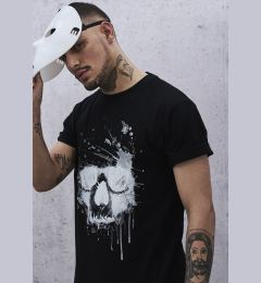 Снимка на Skull Tee Black Water Color