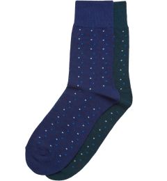 Снимка на Small Multicolor Dots Socks 2 Pack Black/Navy Blue/Multicolor