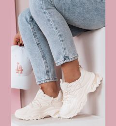 Снимка на Sneakersy damskie na grubszej podeszwie SOFTLACE beżowy Dstreet