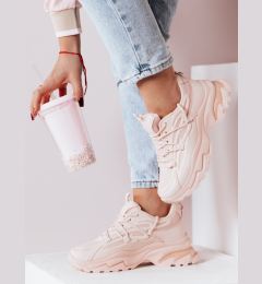 Снимка на Sneakersy damskie na grubszej podeszwie SOFTLACE różowe Dstreet