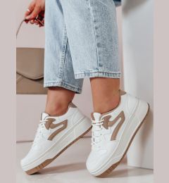 Снимка на Sneakersy damskie na platformie BEIMEI białe Dstreet