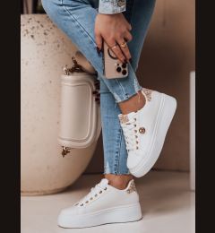 Снимка на Sneakersy damskie na platformie RIFII beżowe Dstreet