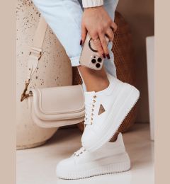Снимка на Sneakersy damskie na platformie SNIKPIK białe Dstreet