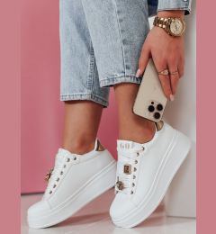 Снимка на Sneakersy damskie na platformie SOLICIA złote Dstreet