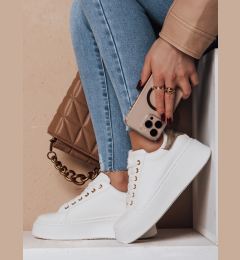 Снимка на Sneakersy damskie na platformie VISOLA złote Dstreet