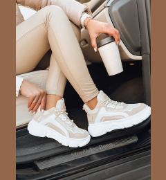 Снимка на Sneakersy damskie TIRA beżowe Dstreet