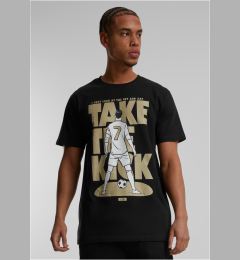Снимка на Soccer Balls Coming Home Take the Kick Tee Black