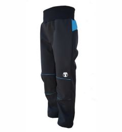 Снимка на Softshell boys' pants - black-blue