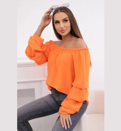 Снимка на Spanish blouse with decorative sleeves orange