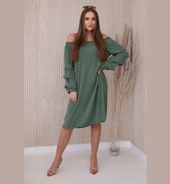 Снимка на Spanish dress with decorative khaki sleeves