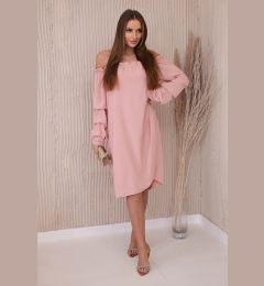 Снимка на Spanish dress with decorative sleeves dark powder pink