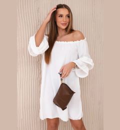 Снимка на Spanish dress with frills on the sleeve ecru
