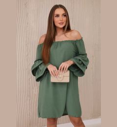 Снимка на Spanish dress with khaki cuff pleats