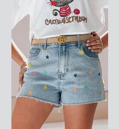 Снимка на Spodenki damskie jeansowe STARSHINE niebieskie Dstreet