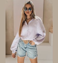 Снимка на Spodenki damskie jeansowe z paskiem HOT SUMMER niebieskie Dstreet