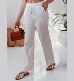 Снимка на Spodnie damskie casualowe wide leg BOHO DAY białe Dstreet