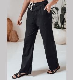 Снимка на Spodnie damskie casualowe wide leg BOHO DAY czarne Dstreet