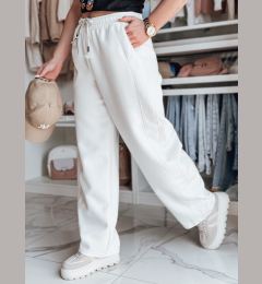 Снимка на Spodnie damskie dresowe wide leg DRESMOOD PREMIUM ecru Dstreet