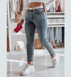 Снимка на Spodnie damskie jeansowe regular fit LOVANCIO niebieskie Dstreet