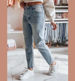 Снимка на Spodnie damskie jeansowe slim fit SLIMEDEW niebieskie Dstreet
