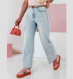 Снимка на Spodnie damskie jeansowe wide leg FLOWLESS jeansowe Dstreet