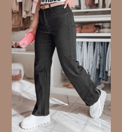 Снимка на Spodnie damskie wide leg DELUSSIA czarne Dstreet