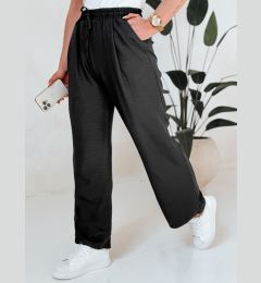 Снимка на Spodnie damskie wide leg MILLIVIO czarne Dstreet