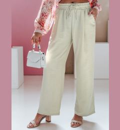 Снимка на Spodnie damskie wide leg MILLIVIO khaki Dstreet