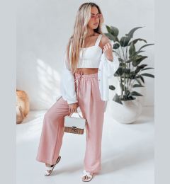 Снимка на Spodnie damskie wide leg MILLIVIO różowe Dstreet