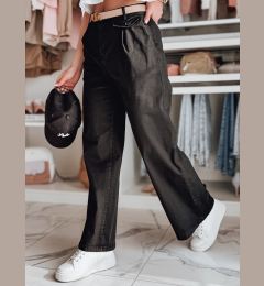 Снимка на Spodnie damskie wide leg MOBISKA czarne Dstreet