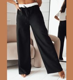 Снимка на Spodnie damskie wide leg THAMI czarne Dstreet