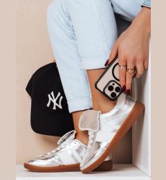 Снимка на Sportowe sneakersy damskie SNIKARI srebrne Dstreet