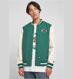 Снимка на Starter Nylon College Jacket Dark Fresh Green/Pale White