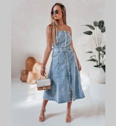 Снимка на Sukienka jeansowa midi z paskiem SUMMER SKY niebieska Dstreet