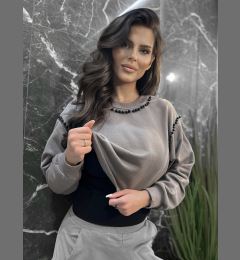 Снимка на Sweatshirt brown By o la la cxp1213.brown/black