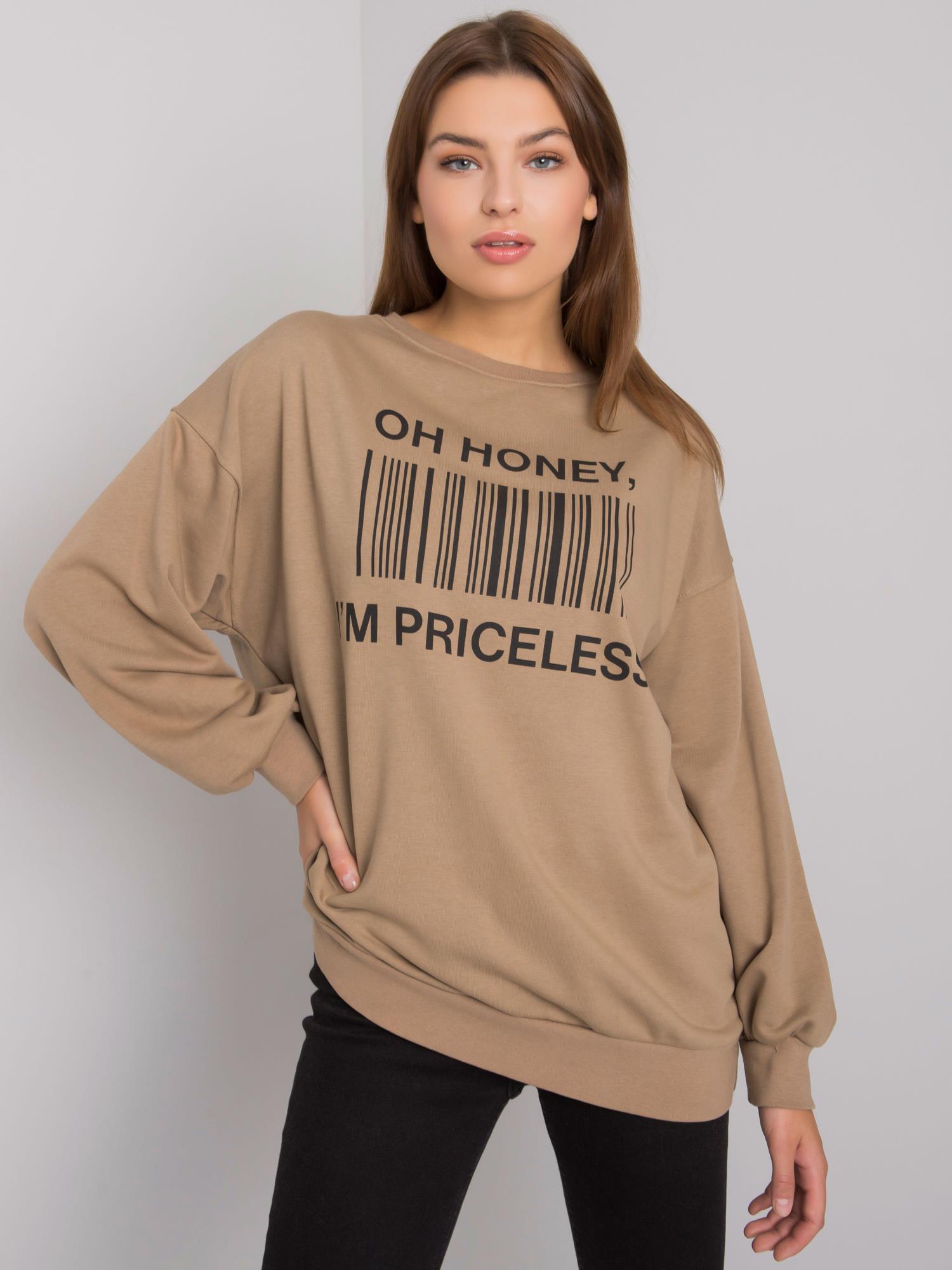 Снимка на Sweatshirt-EM-BL-536/1U.84P-dark beige