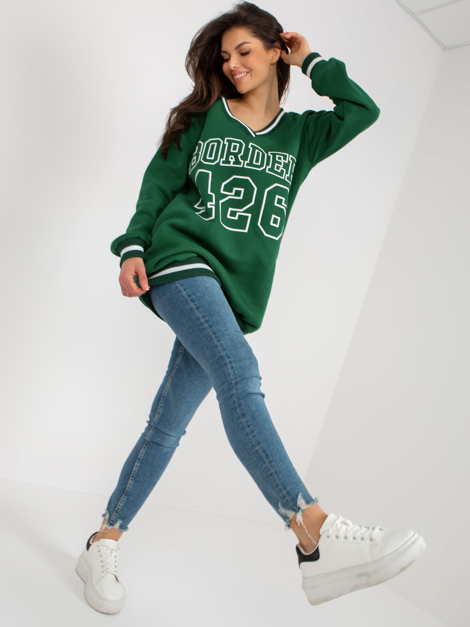 Снимка на Sweatshirt-EM-BL-776.19-dark green