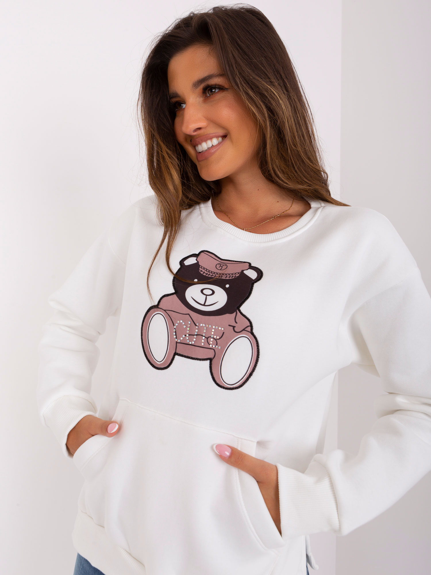 Снимка на Sweatshirt-EM-BL-HS-21-538.31P-ecru