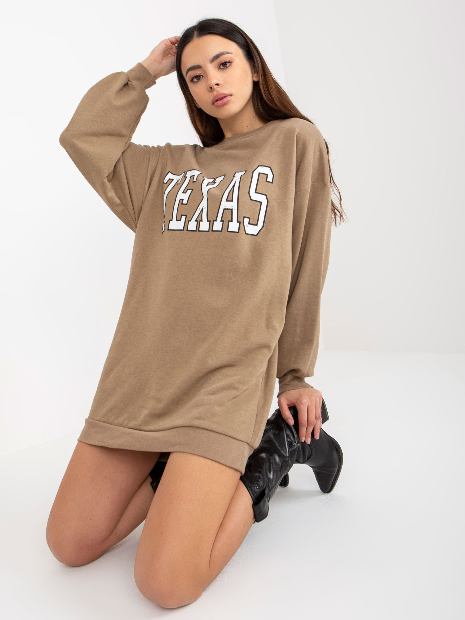 Снимка на Sweatshirt-EM-BL-U719.82P-dark beige