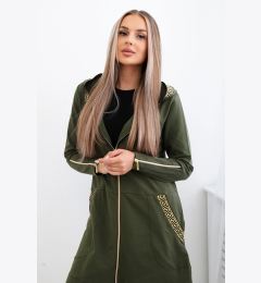 Снимка на Sweatshirt with decorative khaki tape