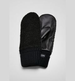 Снимка на Synthetic leather gloves Sherpa black