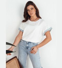 Снимка на T-shirt damski boho HOLAS ecru Dstreet