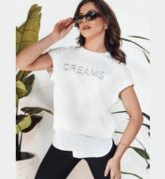 Снимка на T-shirt damski DREAMY ecru Dstreet