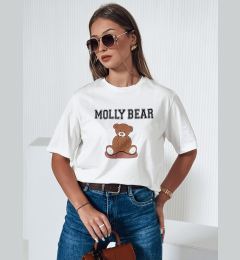 Снимка на T-shirt damski MOLBER ecru Dstreet
