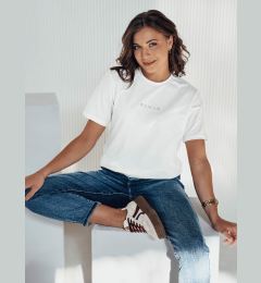 Снимка на T-shirt damski WOMAN ecru Dstreet