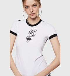 Снимка на T-shirt - Diesel TSUPERYH TSHIRT white-black