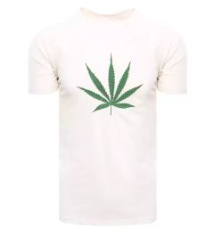 Снимка на T-shirt męski ecru Dstreet